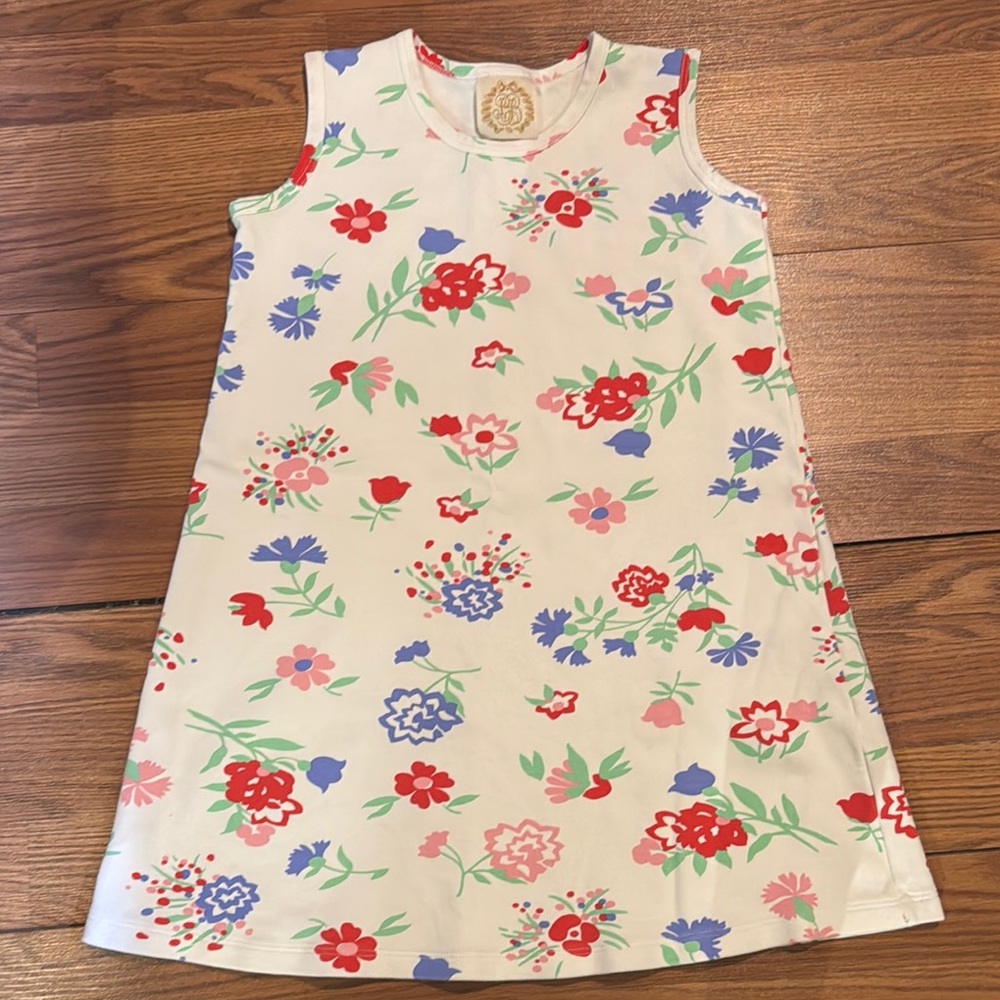 The Beaufort Bonnet Company Polly Play Floral Kids Dress sz 12